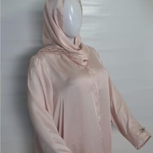 Blush Pink Women's Kaftan Robe